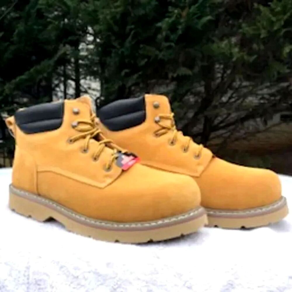 Size: 14 Steel Toe Boots Waterproof Leather Slip Resistant . Work & Safety . New